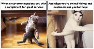 customer service thumb