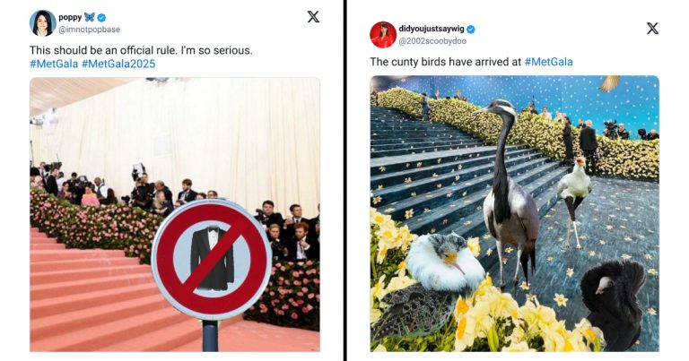 40 Laugh-Out-Loud Met Gala 2025 Tweets Mixing Red Carpet Glam With Clever Humor