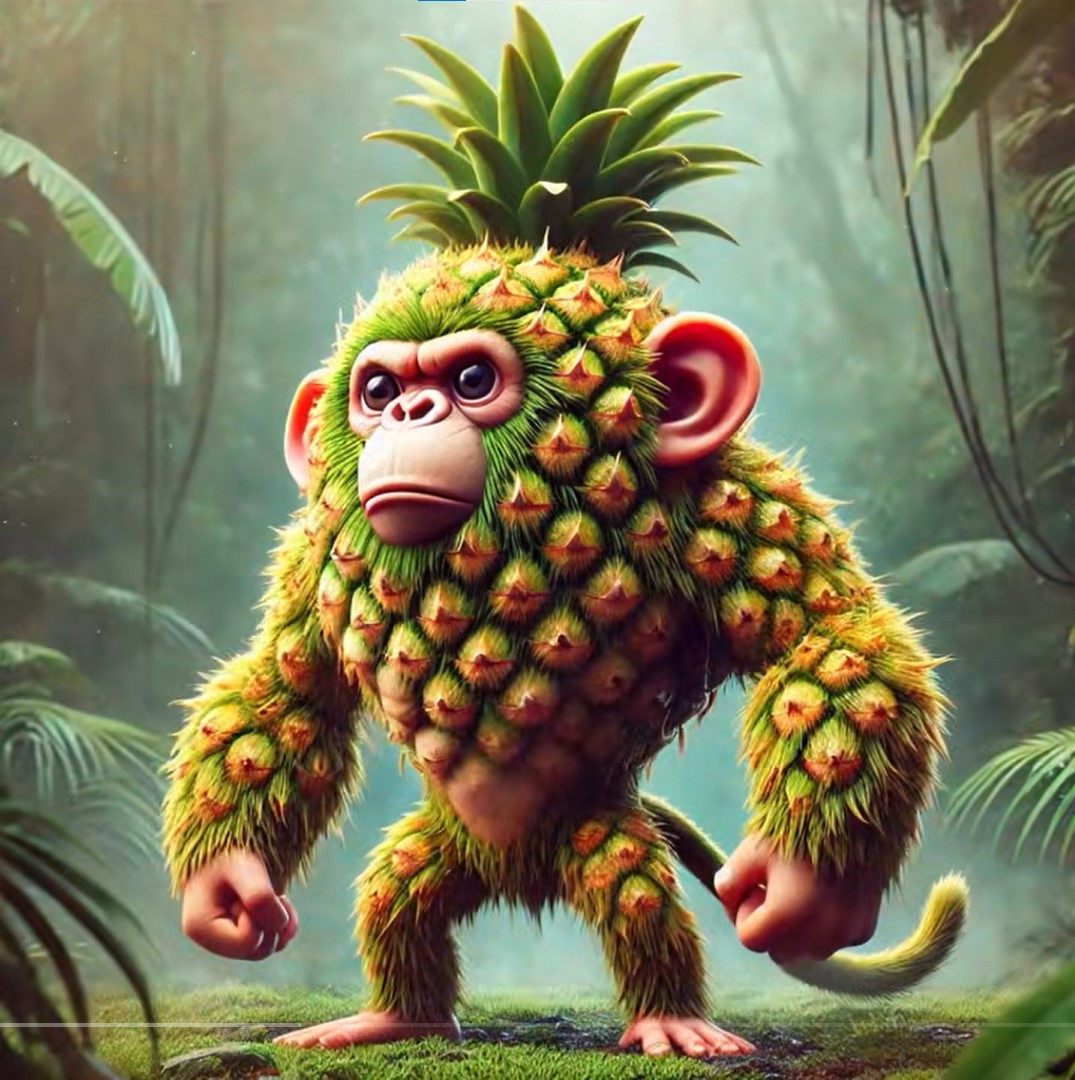 Chimpanzini Ananasini – pineapple monkey