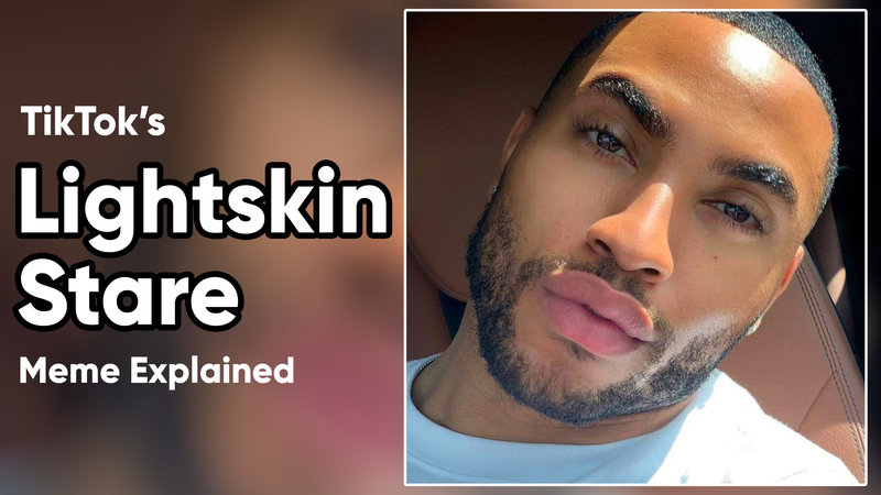 Light Skin Stare Meme