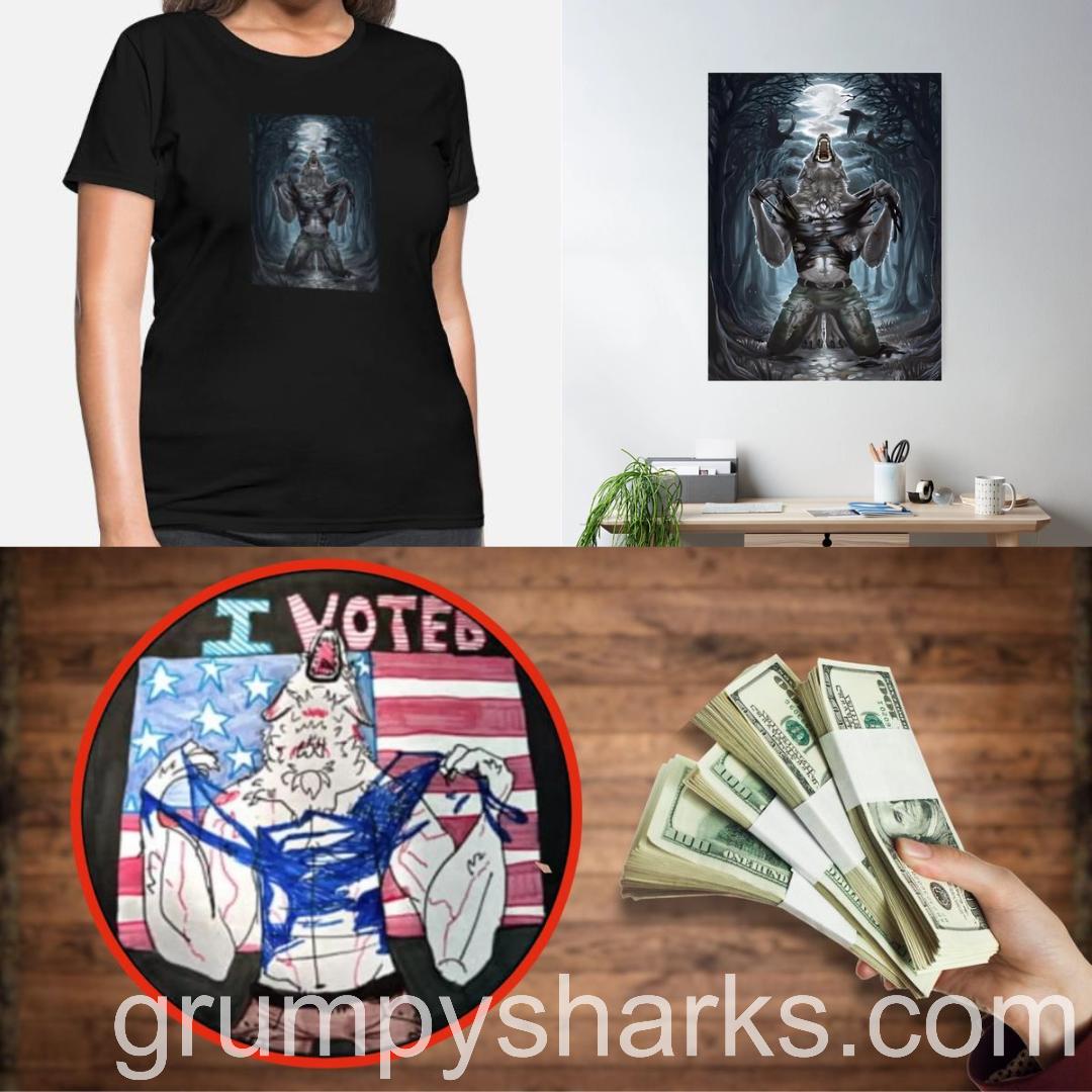 How Wolf Ripping Shirt Memes was used in design