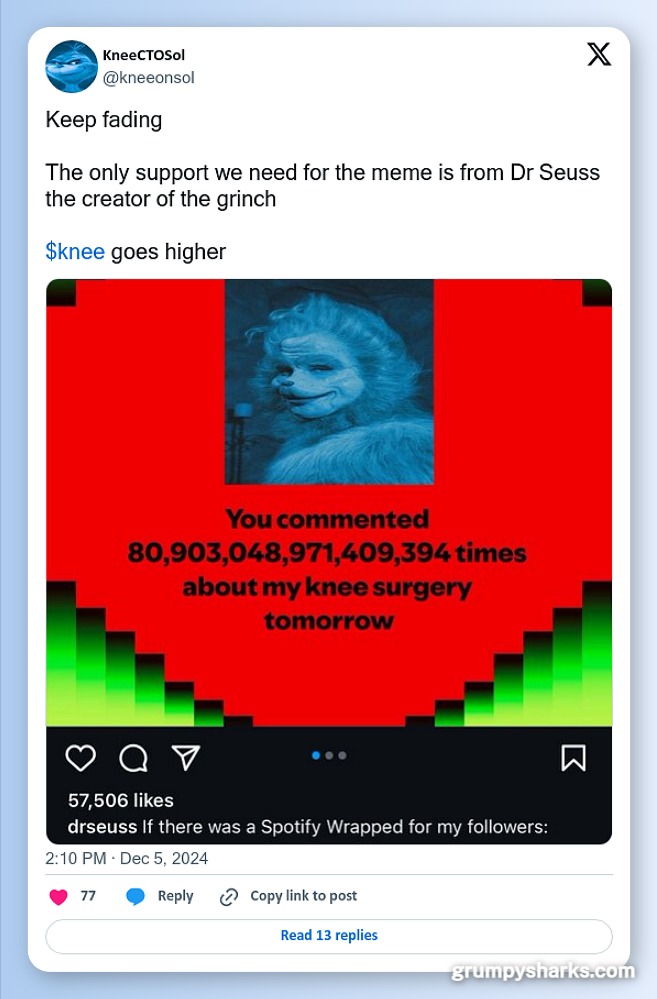 The Rise of Blue Grinch