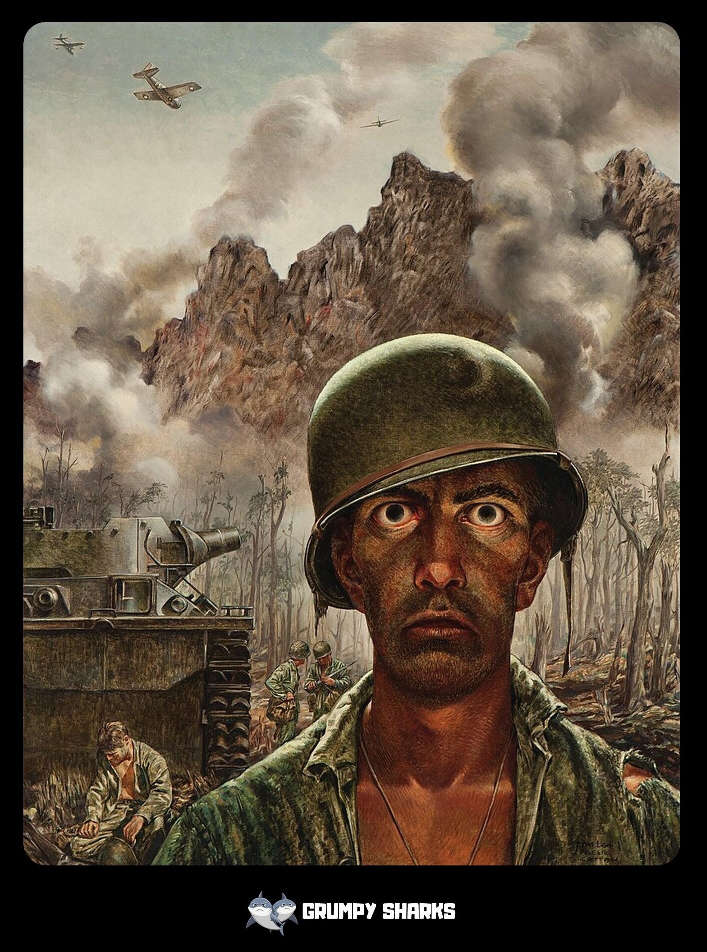 War artist Thomas Lea's The Two-Thousand Yard Stare