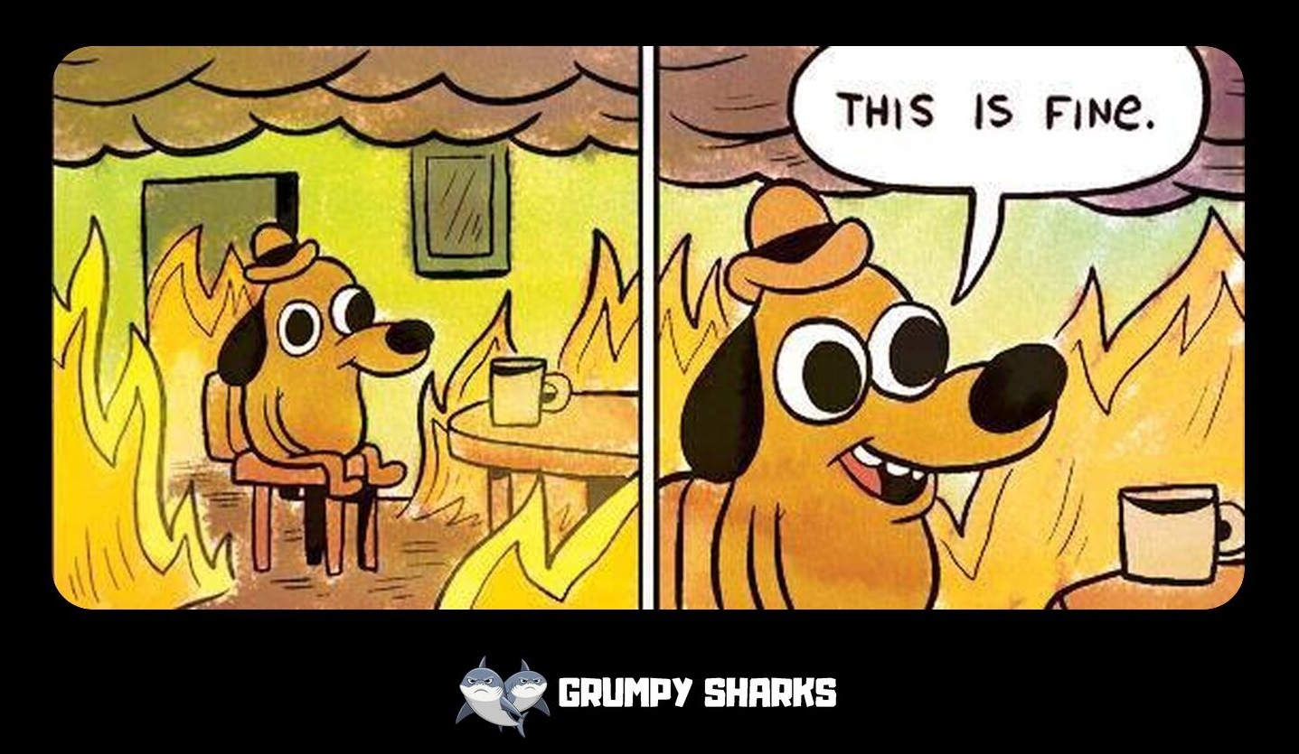 How did the Everything Is Fine meme Spread?