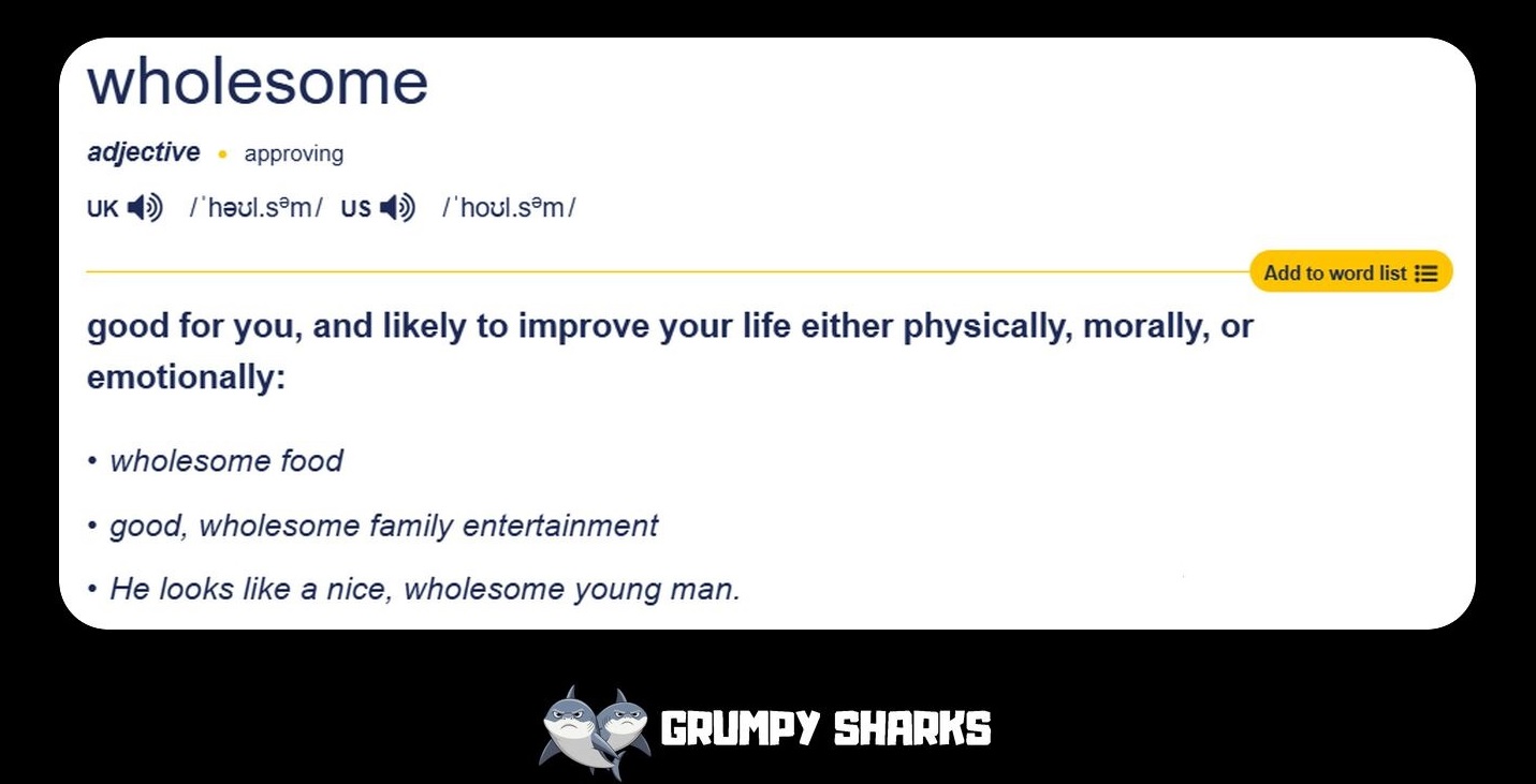 What does wholesome mean in Gen Z?
