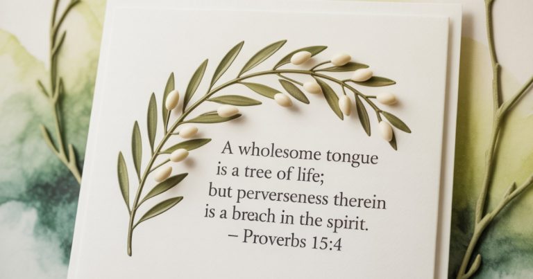 What Does “A Wholesome Tongue Is a Tree of Life” Mean?