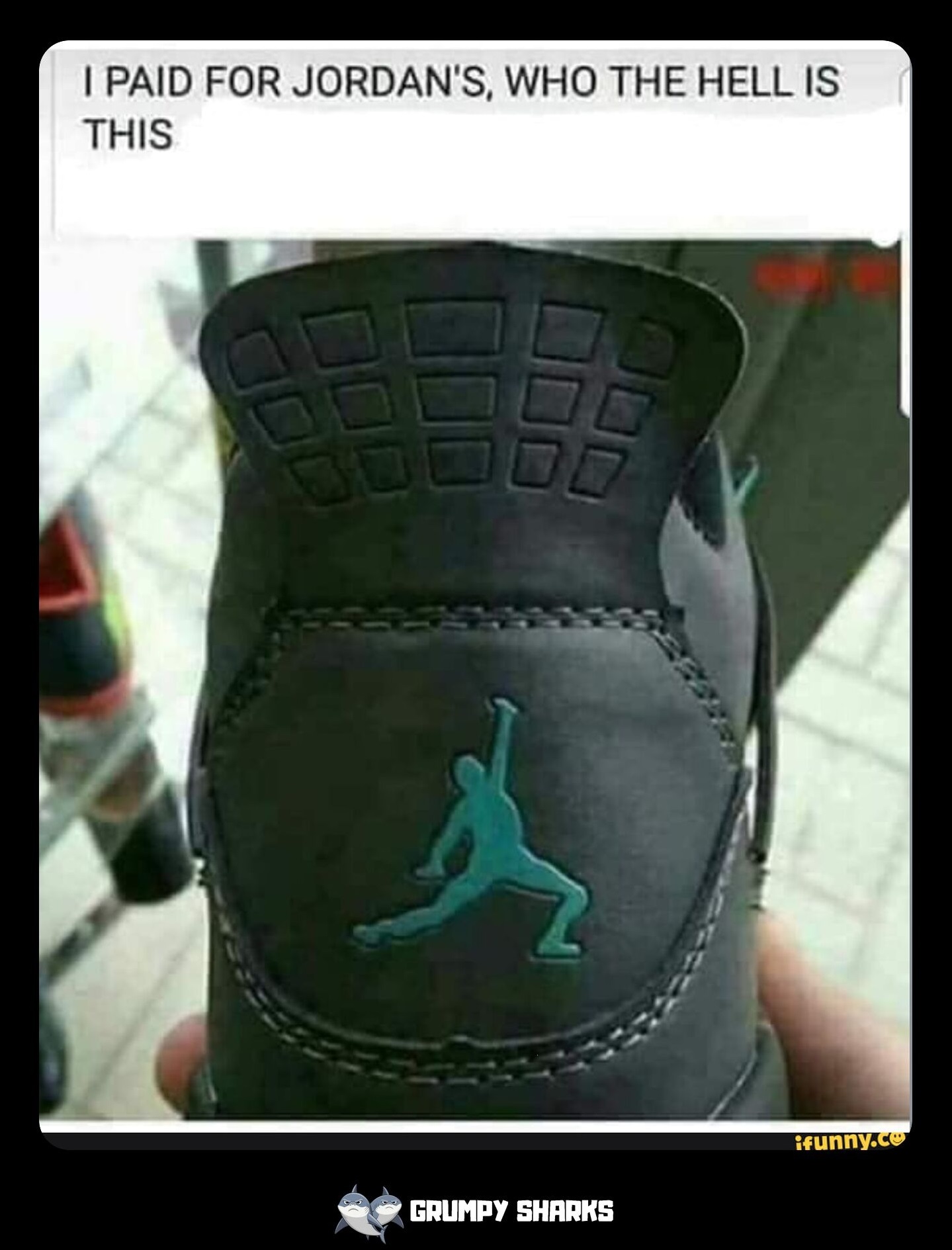 What is the fake jordans meme?