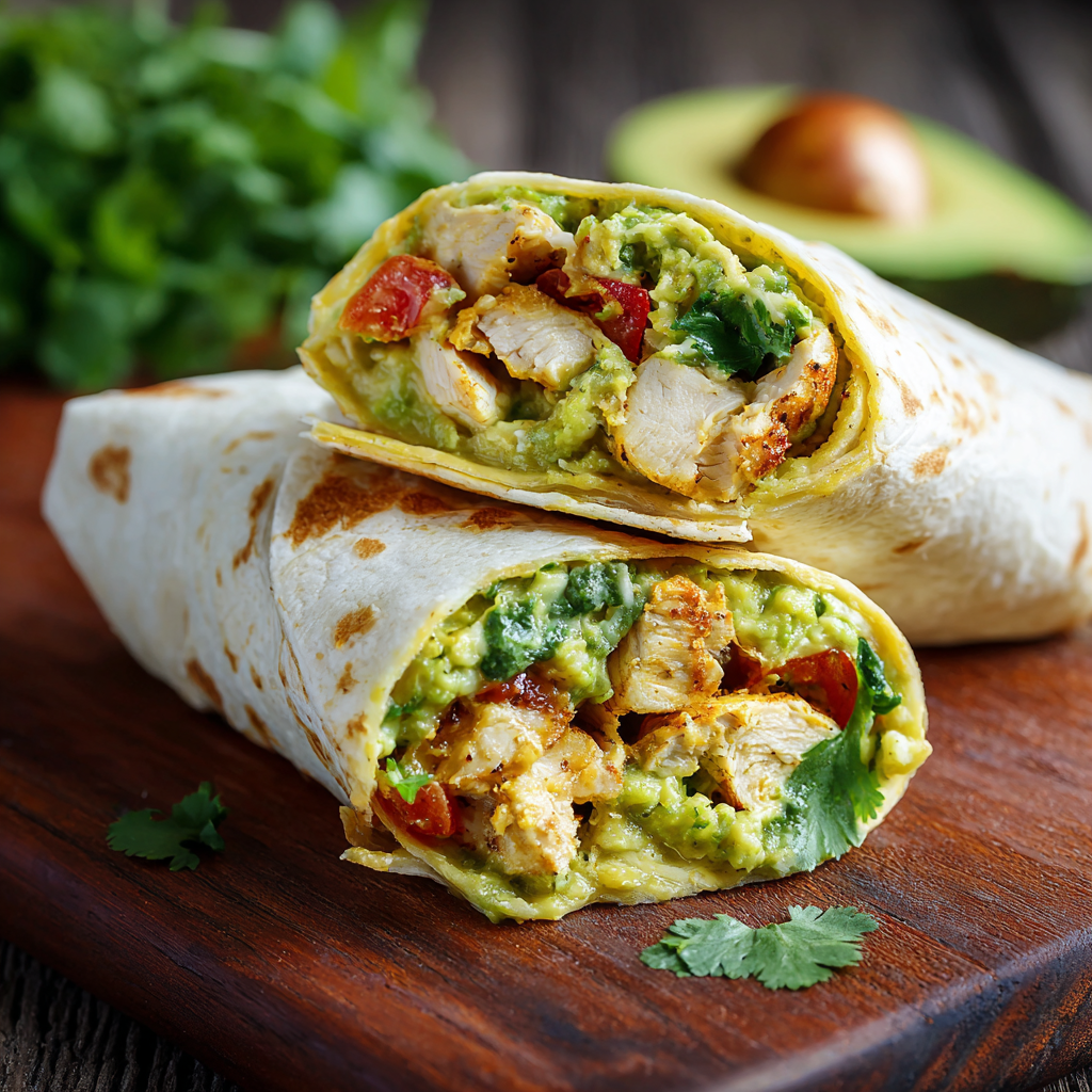 Chicken and Avocado Wraps
