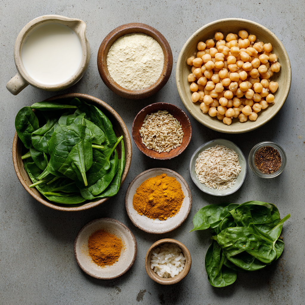 Chickpea and Spinach Curry Ingredients Notes