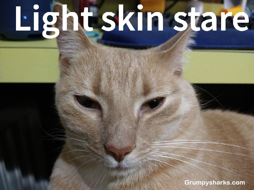 Light Skin Stare Meme