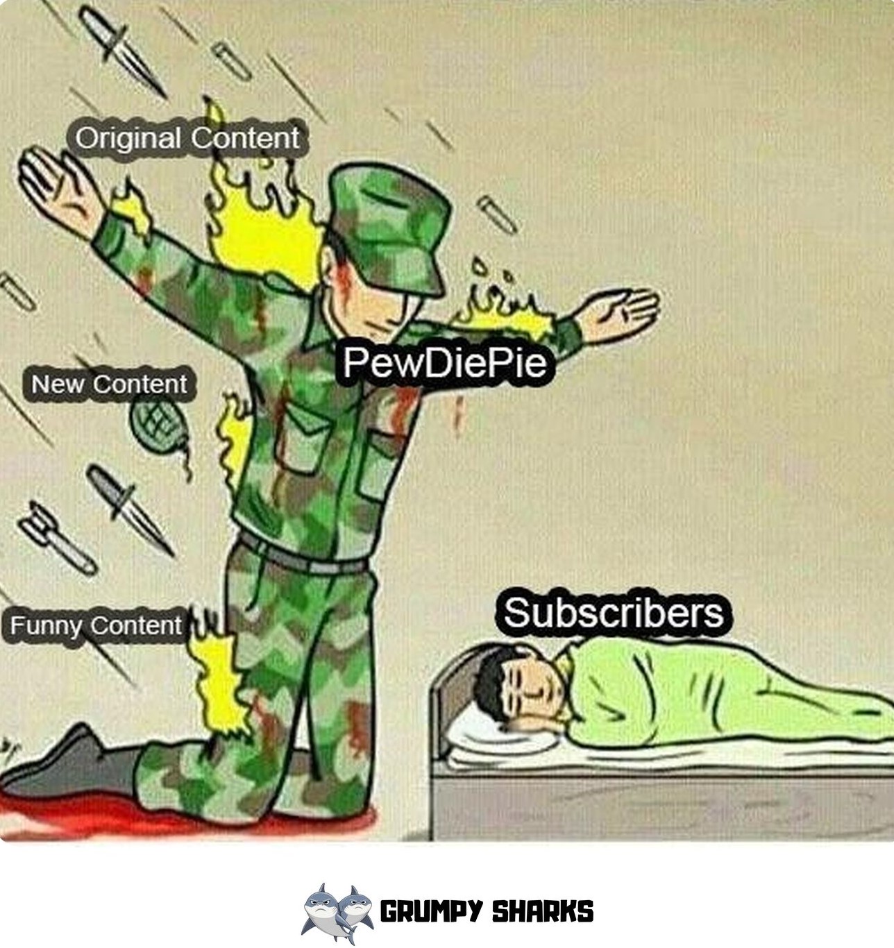 Soldier Protecting Child Meme