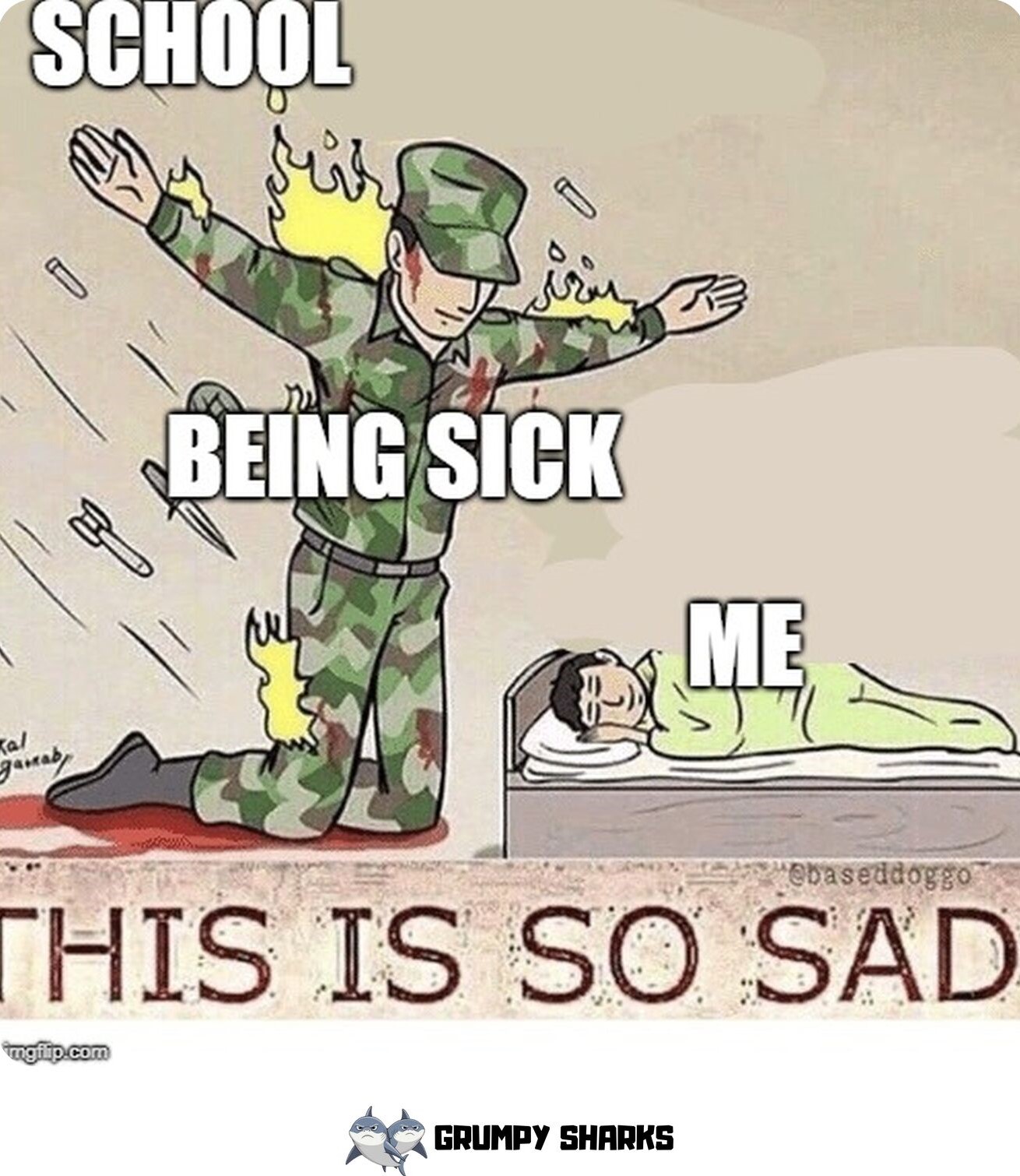 Soldier Protecting Child Meme