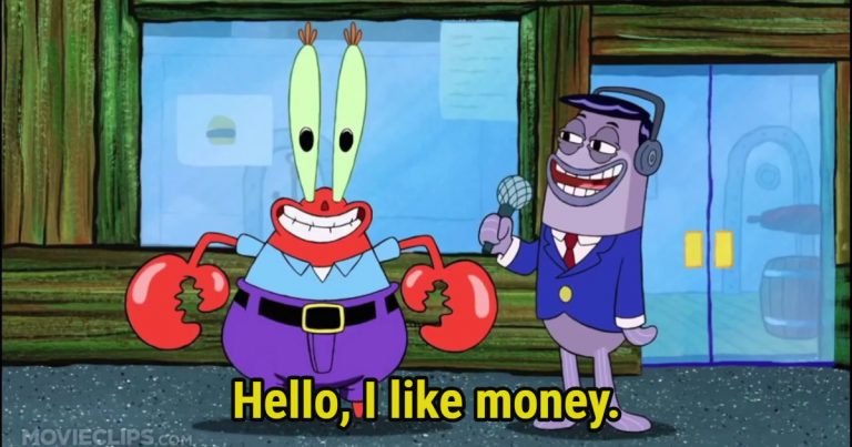 Why Mr. Krabs’ “I Like Money” Meme Perfectly Captures Capitalist Humor